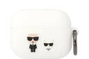 Karl Lagerfeld Silicone Karl & Choupette - Etui AirPods Pro (bia - zdjęcie 1