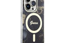 Guess Golden Marble MagSafe - Etui iPhone 14 Pro (Czarny) - zdjęcie 4