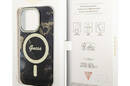 Guess Golden Marble MagSafe - Etui iPhone 14 Pro (Czarny) - zdjęcie 8