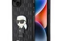 Karl Lagerfeld Saffiano Monogram NFT Ikonik - Etui iPhone 14 Plus (Czarny) - zdjęcie 1