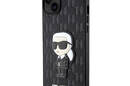 Karl Lagerfeld Saffiano Monogram NFT Ikonik - Etui iPhone 14 Plus (Czarny) - zdjęcie 2