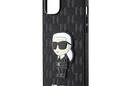 Karl Lagerfeld Saffiano Monogram NFT Ikonik - Etui iPhone 14 Plus (Czarny) - zdjęcie 6