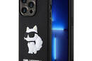 Karl Lagerfeld 3D Rubber NFT Choupette - Etui iPhone 14 Pro (Czarny) - zdjęcie 1