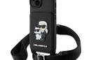 Karl Lagerfeld Crosssbody NFT Saffiano Karl & Choupette - Etui iPhone 14 Plus (Czarny) - zdjęcie 1