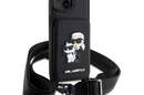 Karl Lagerfeld Crosssbody NFT Saffiano Karl & Choupette - Etui iPhone 14 Plus (Czarny) - zdjęcie 3