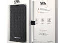Karl Lagerfeld Booktype Saffiano Monogram - Etui iPhone 14 Pro Max (Czarny) - zdjęcie 7