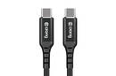 Crong Armor Link - Kabel 60W PD 3A USB-C do USB-C 25cm (czarny) - zdjęcie 3