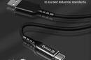 Crong Armor Link - Kabel 60W PD 3A USB-C do USB-C 25cm (czarny) - zdjęcie 4