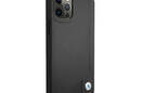 BMW Leather Deboss - Etui iPhone 12 / iPhone 12 Pro (czarny) - zdjęcie 4