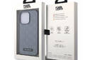 Karl Lagerfeld Saffiano Monogram Chain - Etui iPhone 14 Pro Max (Srebrny) - zdjęcie 7
