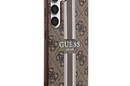 Guess 4G Printed Stripe - Etui Samsung Galaxy S23 (bršzowy) - zdjęcie 4