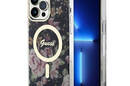 Guess Flower MagSafe - Etui iPhone 14 Pro Max (Czarny) - zdjęcie 1