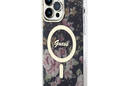 Guess Flower MagSafe - Etui iPhone 14 Pro Max (Czarny) - zdjęcie 2