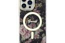 Guess Flower MagSafe - Etui iPhone 14 Pro Max (Czarny) - zdjęcie 3