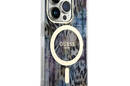 Guess Leopard MagSafe - Etui iPhone 14 Pro Max (Niebieski) - zdjęcie 4