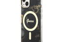 Guess Golden Marble MagSafe - Etui iPhone 14 (Czarny) - zdjęcie 2