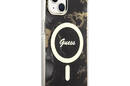 Guess Golden Marble MagSafe - Etui iPhone 14 (Czarny) - zdjęcie 4
