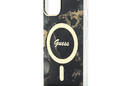 Guess Golden Marble MagSafe - Etui iPhone 14 (Czarny) - zdjęcie 6