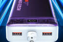 WEKOME WP-353 Vanguard Series - Power bank 10000 mAh PD 20W + QC 22.5W (Fioletowy / Przezroczysty) - zdjęcie 5