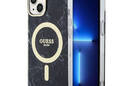 Guess Marble MagSafe - Etui iPhone 14 Plus (Czarny) - zdjęcie 1