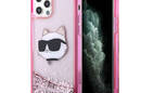 Karl Lagerfeld Liquid Glitter NFT Choupette Head - Etui iPhone 12 / iPhone 12 Pro (r - zdjęcie 1