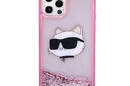 Karl Lagerfeld Liquid Glitter NFT Choupette Head - Etui iPhone 12 / iPhone 12 Pro (r - zdjęcie 3