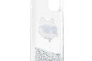 Karl Lagerfeld Liquid Glitter NFT Choupette Head - Etui iPhone 12 / iPhone 12 Pro (srebrny) - zdjęcie 7
