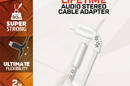 Energizer HardCase - Adapter audio Lightning do jack 3,5 mm certyfikat MFi 11 cm ROW (Bia - zdjęcie 3