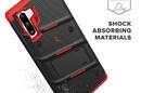 Zizo Bolt Cover - Pancerne etui Samsung Galaxy Note 10 oraz podstawka & uchwyt do paska (Black/Red) - zdjęcie 2