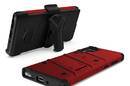 Zizo Bolt Cover - Pancerne etui Samsung Galaxy Note 10 oraz podstawka & uchwyt do paska (Red/Black) - zdjęcie 4