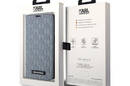 Karl Lagerfeld Booktype Saffiano Monogram - Etui iPhone 14 Pro (Srebrny) - zdjęcie 7