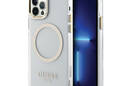 Guess Metal Outline MagSafe - Etui iPhone 12 / iPhone 12 Pro (przezroczysty / z - zdjęcie 1