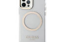 Guess Metal Outline MagSafe - Etui iPhone 12 / iPhone 12 Pro (przezroczysty / z - zdjęcie 3