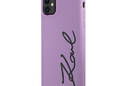 Karl Lagerfeld Silicone Signature - Etui iPhone 11 (Fioletowy) - zdjęcie 2