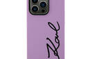Karl Lagerfeld Silicone Signature - Etui iPhone 11 (Fioletowy) - zdjęcie 3