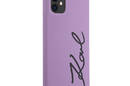 Karl Lagerfeld Silicone Signature - Etui iPhone 11 (Fioletowy) - zdjęcie 4