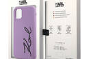 Karl Lagerfeld Silicone Signature - Etui iPhone 11 (Fioletowy) - zdjęcie 8
