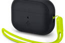 Spigen Silicone Fit Strap -  Etui do Apple AirPods Pro 1 / 2 (Czarny / Zielony) - zdjęcie 1
