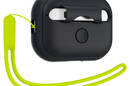 Spigen Silicone Fit Strap -  Etui do Apple AirPods Pro 1 / 2 (Czarny / Zielony) - zdjęcie 4