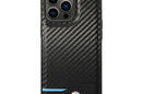 BMW Leather Carbon Blue Line MagSafe - Etui iPhone 14 Pro (czarny) - zdjęcie 3