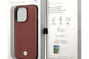 BMW Leather Diamond Pattern MagSafe - Etui iPhone 14 Pro (burgundowy) - zdjęcie 8