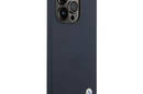 BMW Liquid Silicone Case Metal Logo MagSafe - Etui iPhone 14 Pro Max (granatowy) - zdjęcie 4