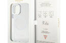 Guess Metal Outline MagSafe - Etui iPhone 12 / iPhone 12 Pro (przezroczysty / srebrny) - zdjęcie 8