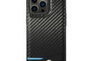 BMW Leather Carbon Blue Line - Etui iPhone 13 Pro Max (Czarny) - zdjęcie 3