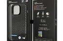 BMW Leather Carbon Blue Line - Etui iPhone 13 Pro Max (Czarny) - zdjęcie 8