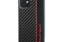 Audi Carbon Fiber Stripe - Etui iPhone 12 / iPhone 12 Pro (Czarny) - zdjęcie 2