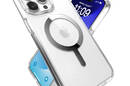 Speck Presidio Perfect-Clear MagSafe - Etui iPhone 15 Pro Max (Clear / Chrome Finish / Serene Silver) - zdjęcie 7
