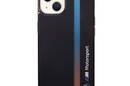 BMW Tricolor Stripe - Etui iPhone 14 (Czarny) - zdjęcie 3