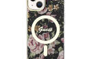 Guess Flower MagSafe - Etui iPhone 14 Plus (Czarny) - zdjęcie 3