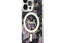 Guess Flower MagSafe - Etui iPhone 14 Pro (Czarny) - zdjęcie 2